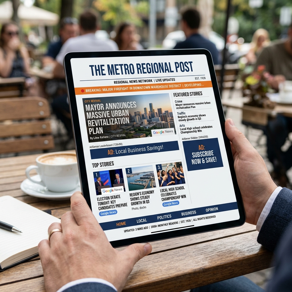 Regional News Portal Mockup