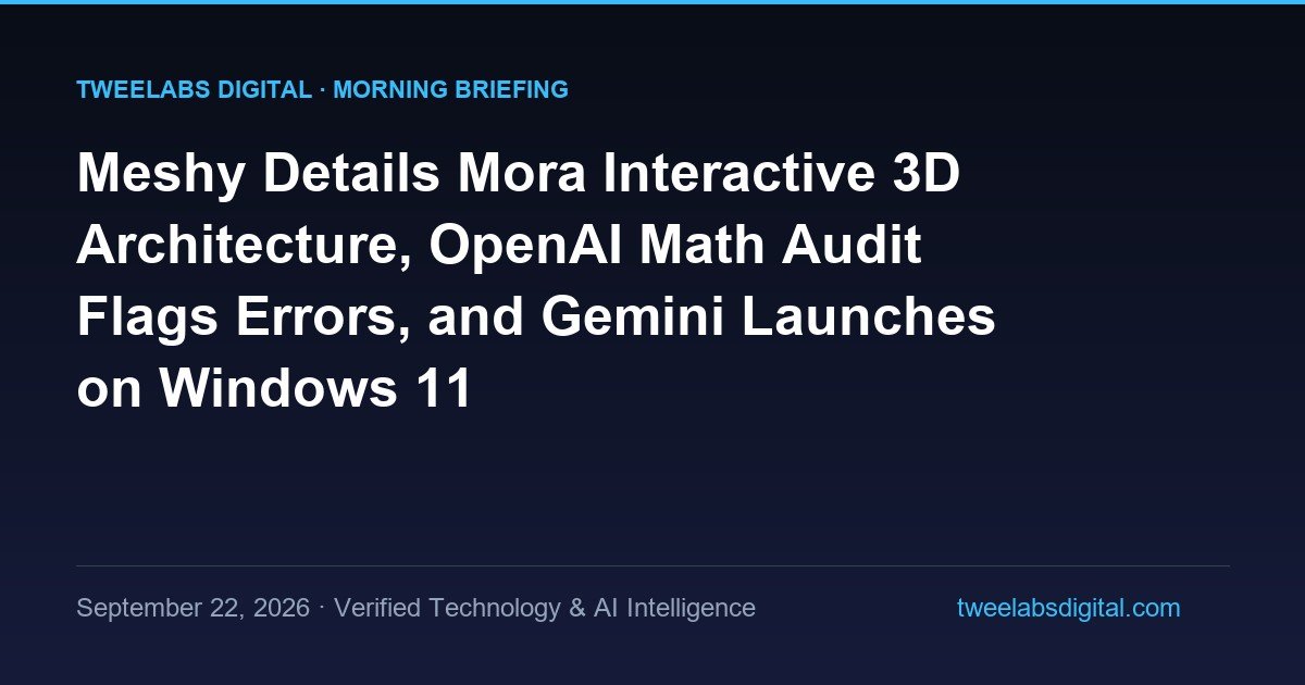 Abstract visualization of interactive 3D geometry and verified model reasoning pipelines