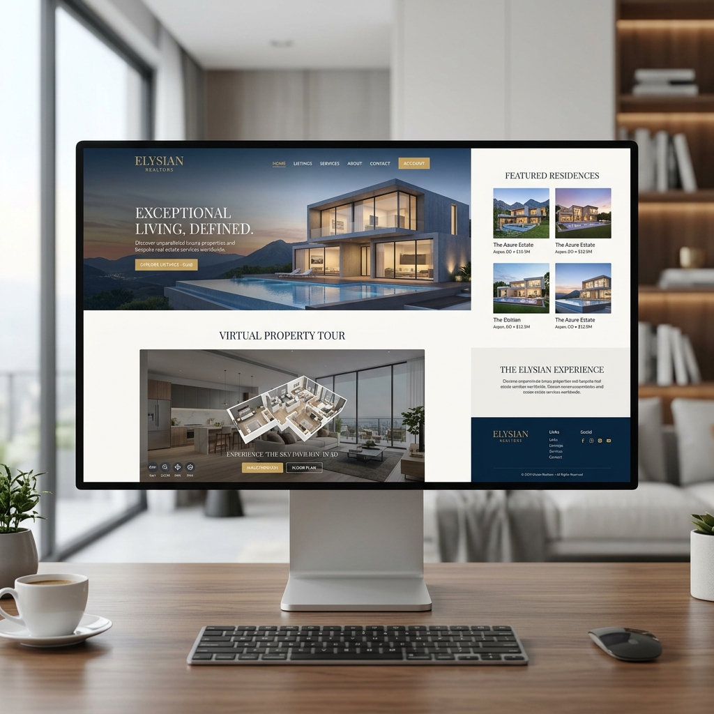 Real Estate Website Mockup